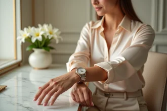 Montre de luxe pour femme alliant élégance et prestige